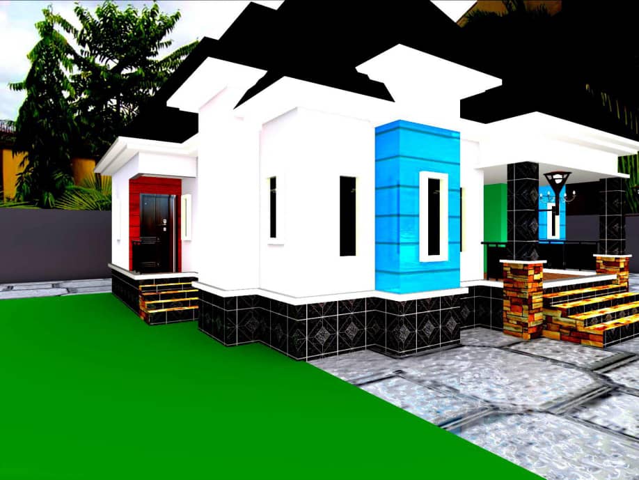 Bungalow side elevation
